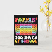 Carte Faisant mon chemin à travers 100 jours d'école Enf (Fleur jaune)