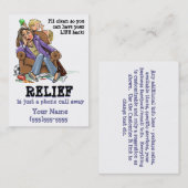 Carte faisante le ménage d'entreprise de services (Devant / Derrière)