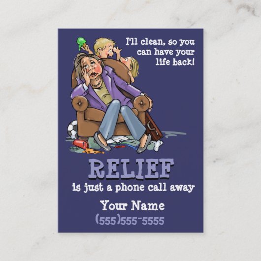 Carte faisante le ménage PPL d'entreprise de (Devant)