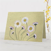 Carte Faisceaux Vintages rustiques Conception simple (Fleur jaune)