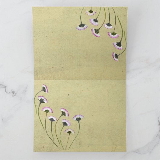 Carte Faisceaux Vintages rustiques Conception simple (Intérieur)