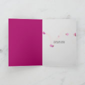 Carte Faisée rose gerbera merci (Intérieur)