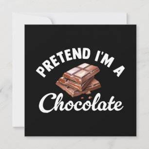 Carte Faisons comme si j'étais une barre de chocolat