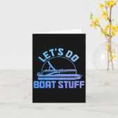 Carte Faisons des trucs de bateau capitaine de ponton dr (Fleur jaune)