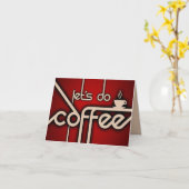 Carte faisons du café ! (Fleur jaune)