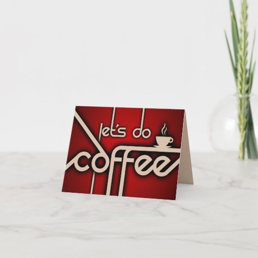 Carte faisons du café ! (Devant)