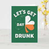 Carte Faisons la Fête à la Saint-Patrick (Fleur jaune)