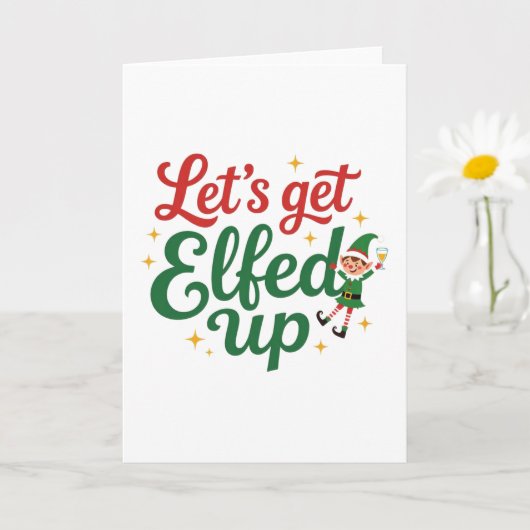 Carte Faisons la fête avec les elfes (Petite plante)
