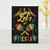 Carte Faisons la fête Cinco De Mayo (Fleur jaune)