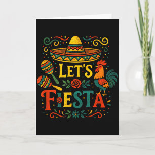 Carte Faisons la fête - cinq mai fête mexicaine Let's f