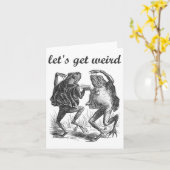 Carte Faisons-nous bizarre Dancing Frogs Fairy Tale Stra (Fleur jaune)