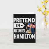 Carte Faisons semblant que je suis Alexandre Hamilton Co (Fleur jaune)