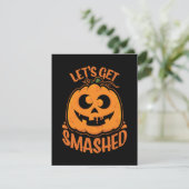 Carte Faisons tomber Tipsy Halloween Jack-O’-Lantern (Debout devant)