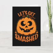 Carte Faisons tomber Tipsy Halloween Jack-O’-Lantern (Devant)