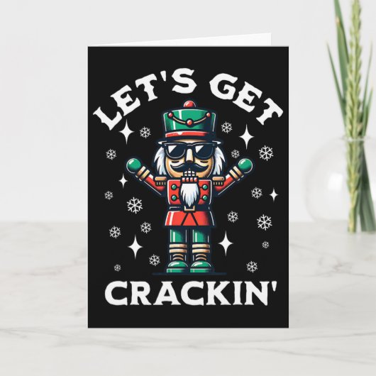 Carte Faisons un crackin' Nutcracker Funny Noël (Devant)