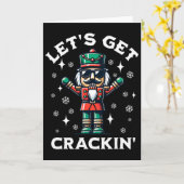 Carte Faisons un crackin' Nutcracker Funny Noël (Fleur jaune)