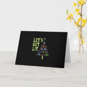 Carte Faisons un Noël drôle (Fleur jaune)