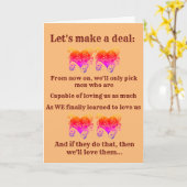 Carte Faisons une affaire (Fleur jaune)