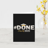 Carte Fait Cl De 2025 Graduate Graduation Senior 2025 (Fleur jaune)