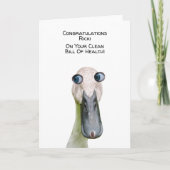 Carte Fait de santé propre personnalisable prompt rétabl (Devant)