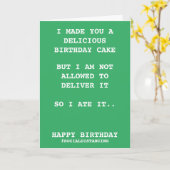 Carte Fait De Vous Un Gâteau D'Anniversaire Social Dista (Fleur jaune)