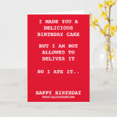 Carte Fait De Vous Un Gâteau D'Anniversaire Social Dista (Fleur jaune)