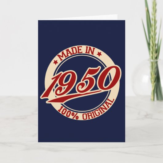 Carte Fait En 1950 (Devant)