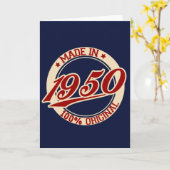 Carte Fait En 1950 (Fleur jaune)