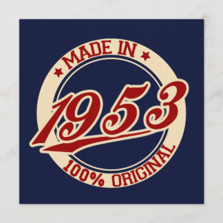 Carte Fait En 1953