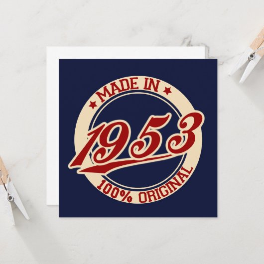 Carte Fait En 1953 (Devant/Arrière en situation)