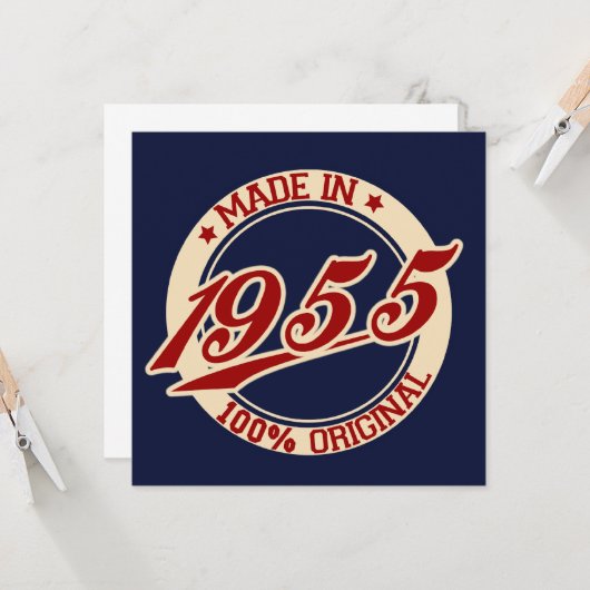 Carte Fait En 1955 (Devant/Arrière en situation)