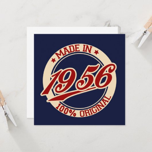 Carte Fait En 1956 (Devant/Arrière en situation)