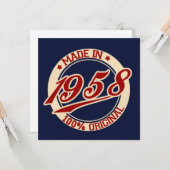 Carte Fait En 1958 (Devant/Arrière en situation)