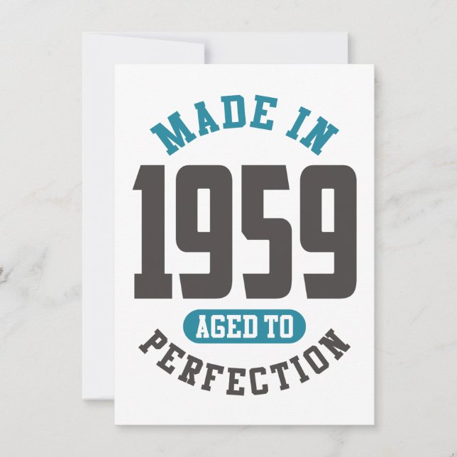 Carte Fait en 1959 (Devant)