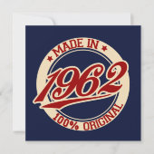 Carte Fait En 1962 (Devant)