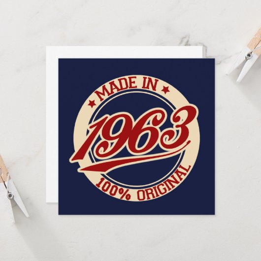 Carte Fait En 1963 (Devant/Arrière en situation)