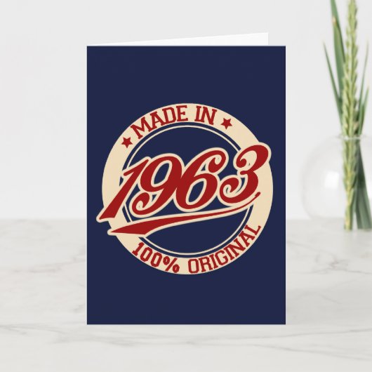 Carte Fait En 1963 (Devant)