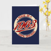 Carte Fait En 1963 (Fleur jaune)