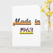 CARTE FAIT EN 1963 (Fleur jaune)