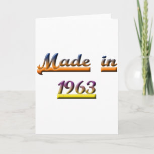 CARTE FAIT EN 1963