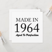 Carte Fait En 1964 (Devant/Arrière en situation)