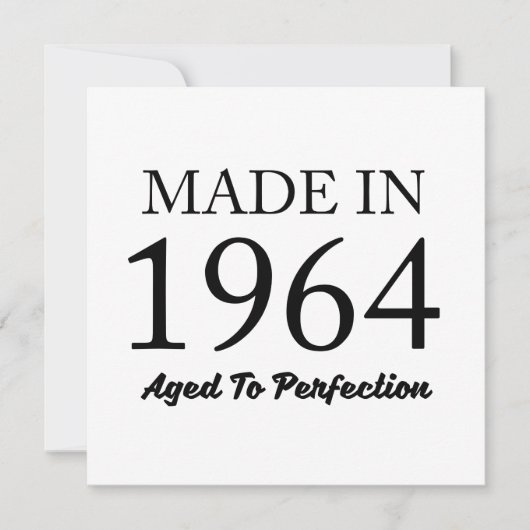 Carte Fait En 1964 (Devant)