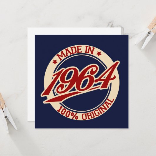 Carte Fait En 1964 (Devant/Arrière en situation)