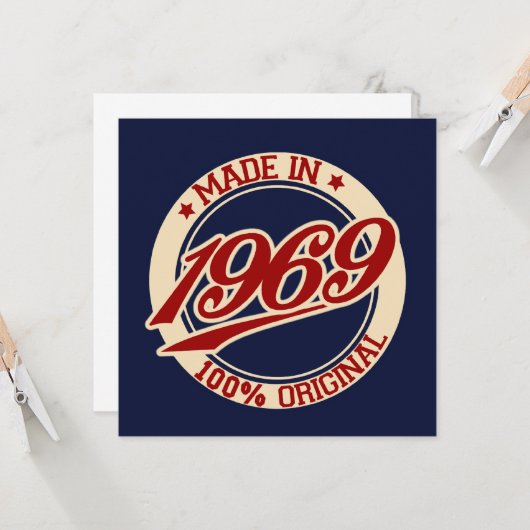 Carte Fait En 1969 (Devant/Arrière en situation)