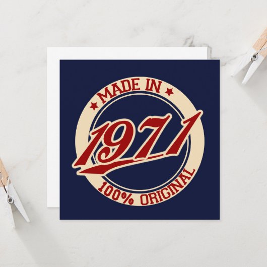 Carte Fait En 1971 (Devant/Arrière en situation)