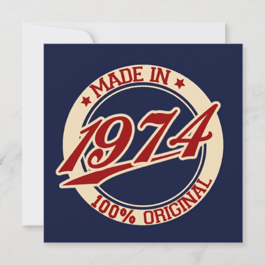 Carte Fait En 1974 (Devant)