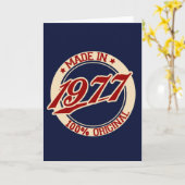 Carte Fait En 1977 (Fleur jaune)