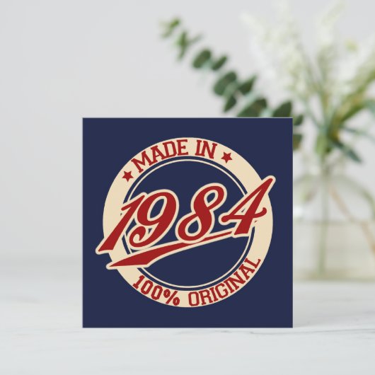 Carte Fait En 1984 (Debout devant)