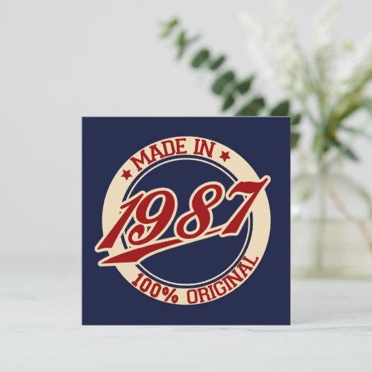 Carte Fait En 1987 (Debout devant)