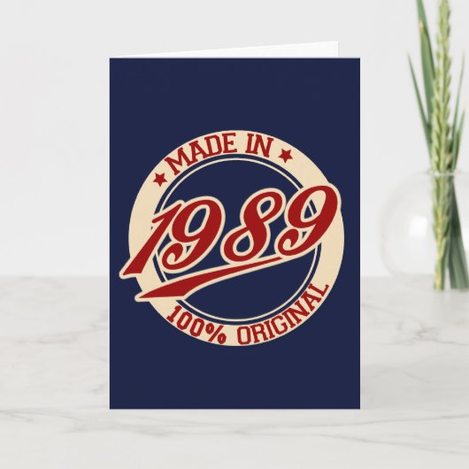 Carte Fait En 1989 (Devant)